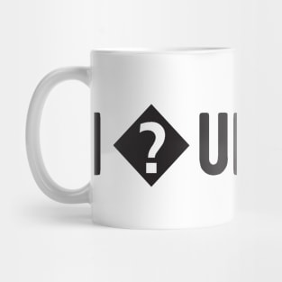 I love unicode - Funny Programming Jokes - Light Color Mug